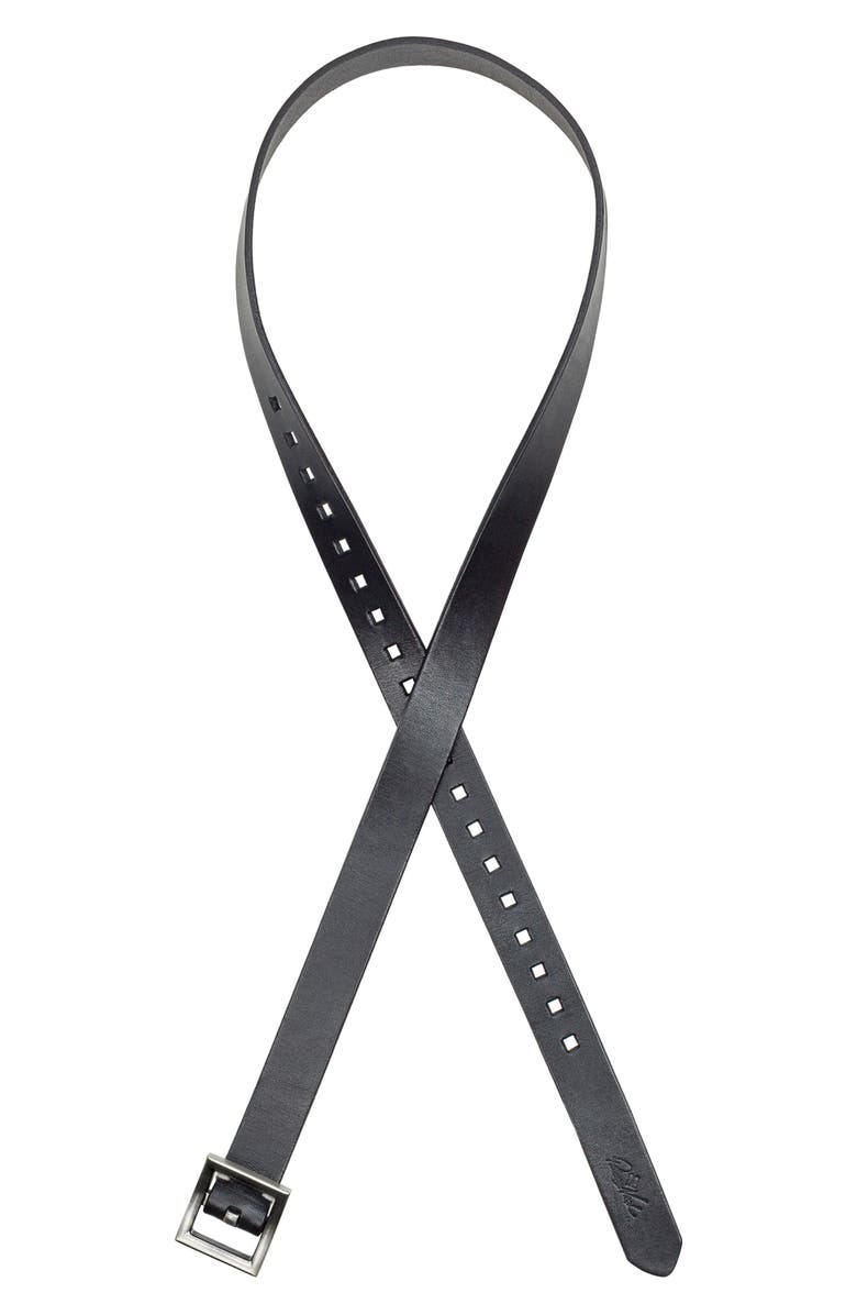 Patricia Nash Huxton Leather Belt, Alternate, color, Black