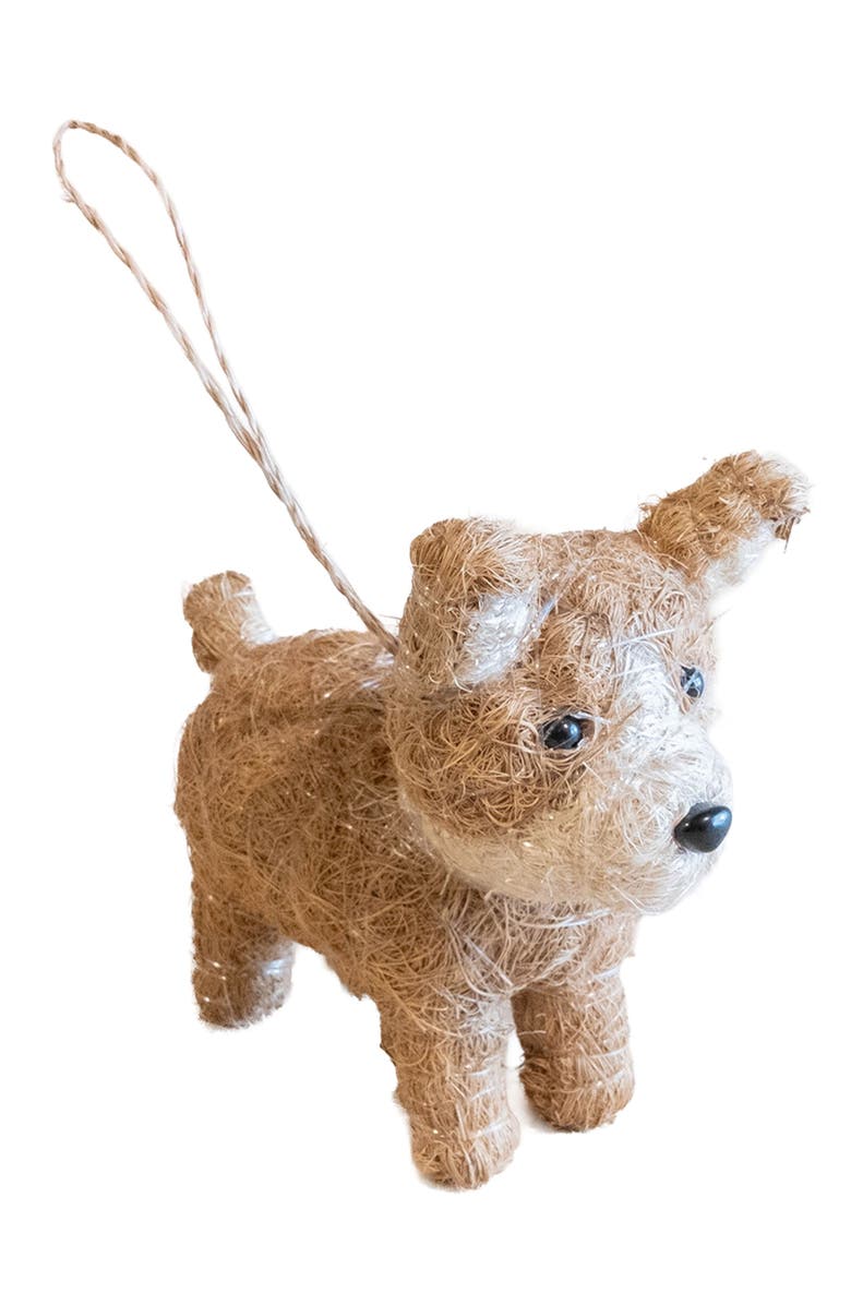 LIKHA Corgi Handwoven Ornament, Main, color, Brown/ White