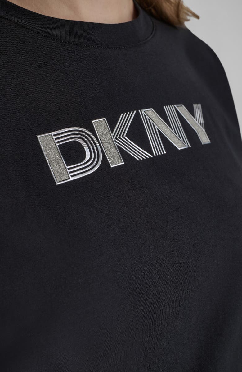 DKNY Art Deco Logo Graphic T-Shirt, Alternate, color, 