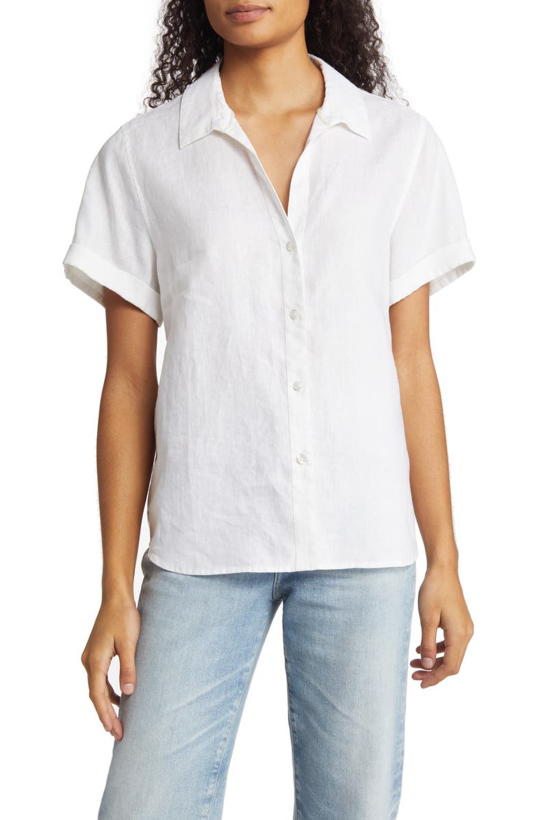 Tommy Bahama Costalina Linen Camp Shirt, Main, color, 