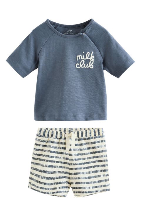 Milk Club T-Shirt & Shorts Set