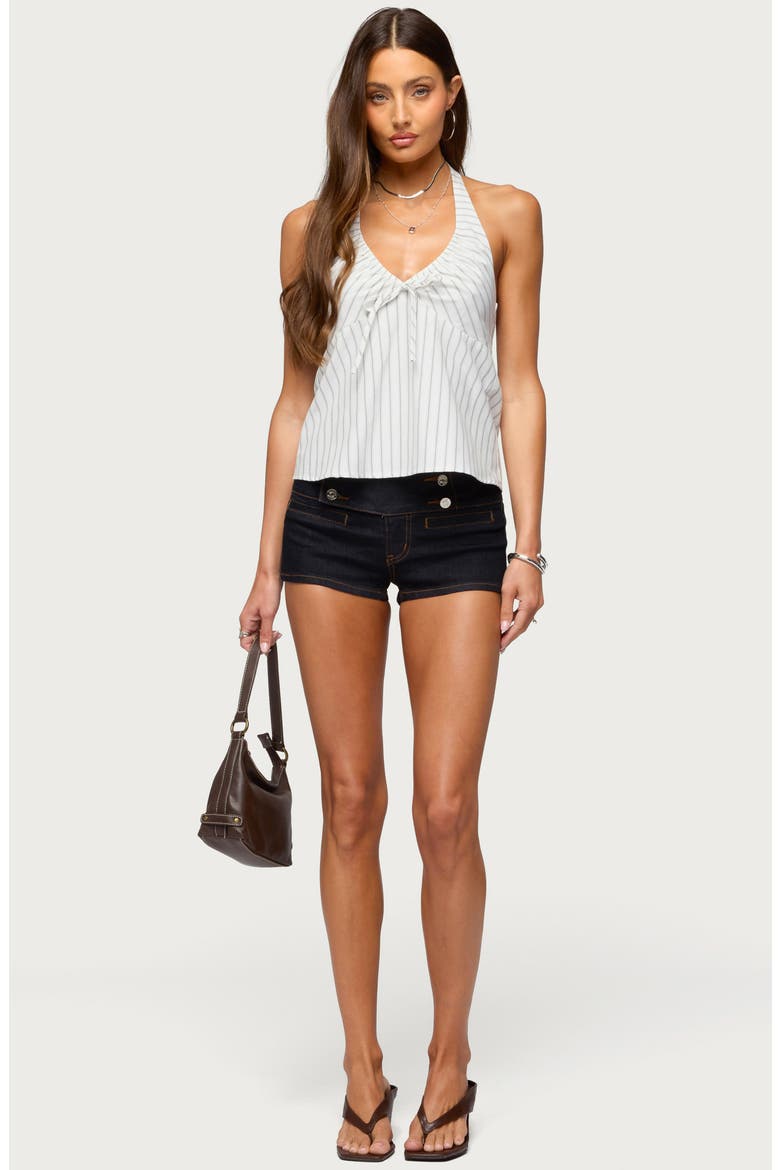 Breya Stripe Halter Top, Alternate, color, WHITE-AND-NAVY