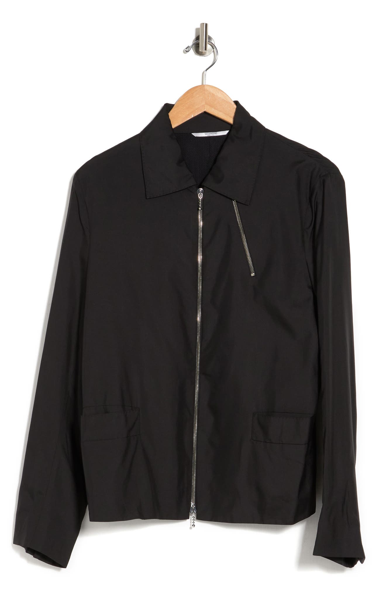 Valentino Caban Collared Silk Shacket (Men) | Nordstromrack