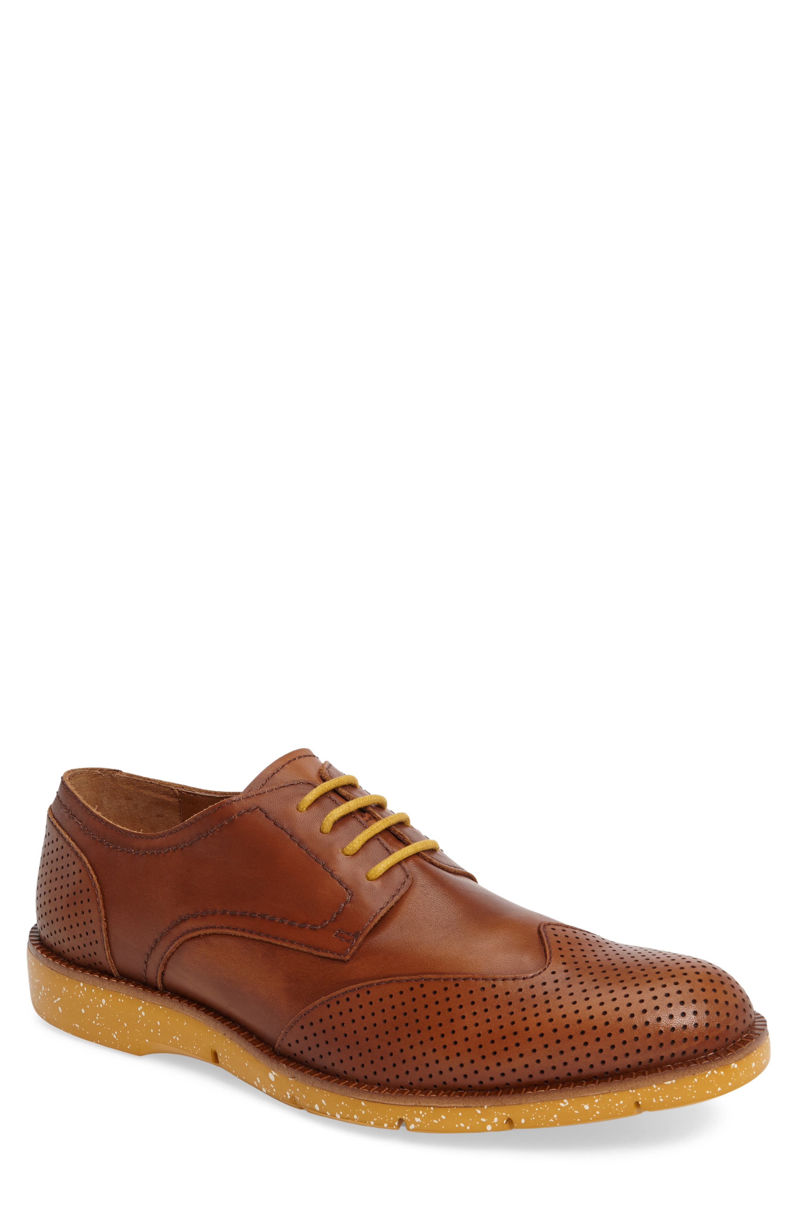 Donald J Pliner 'Edd' Wingtip, Main, color, SADDLE LEATHER