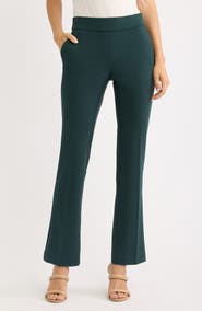 AK ANNE KLEIN Slash Pocket Crepe Pull-On Pants