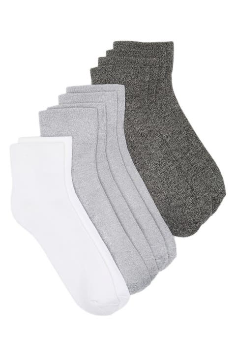 5-Pack Pillow Sole Quarter Socks