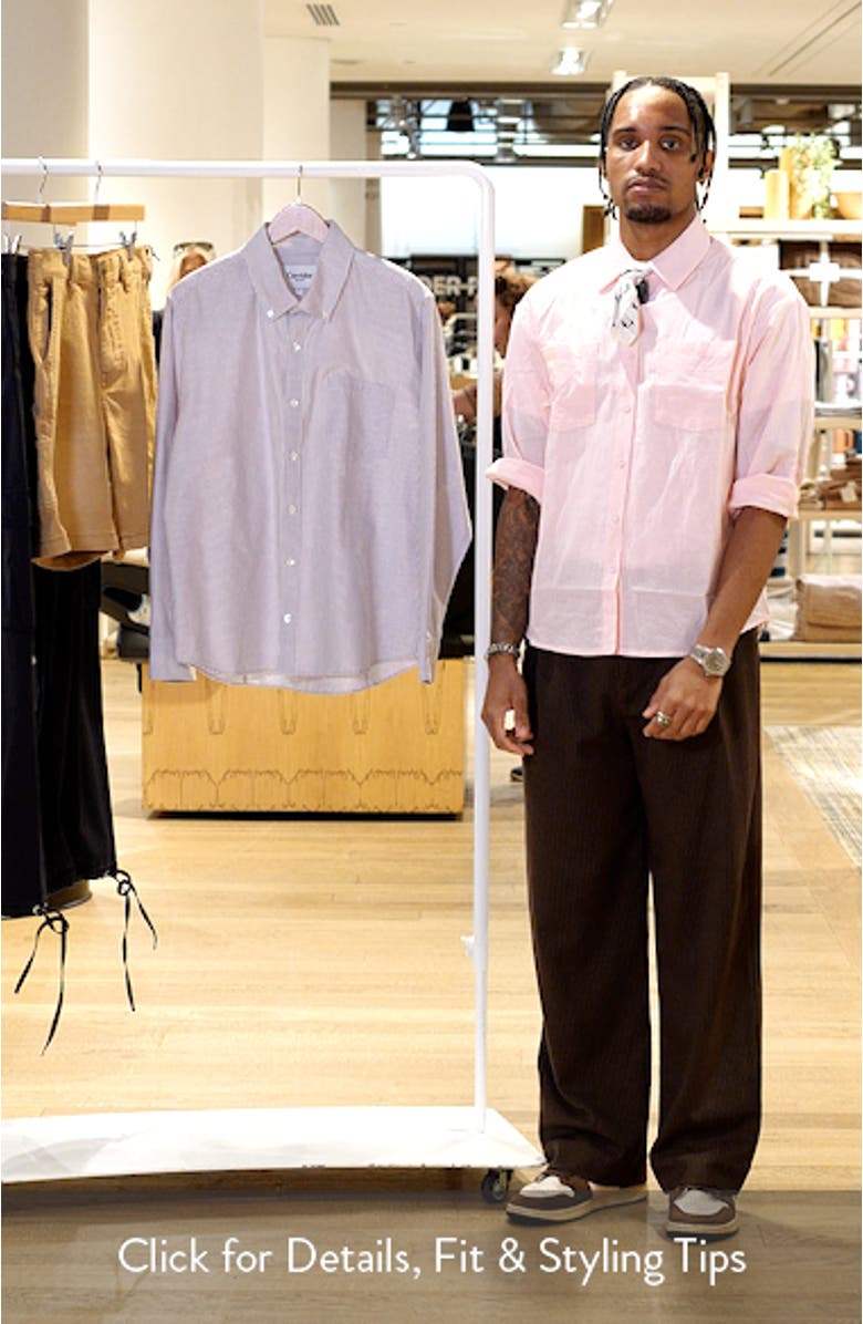 Stripe Cotton Button-Down Oxford Shirt, sales video thumbnail