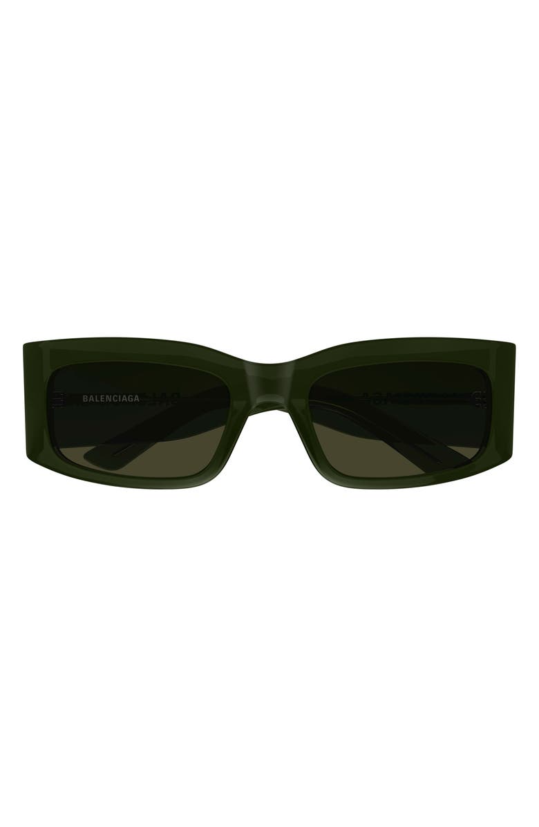 Balenciaga 56mm Rectangular Sunglasses, Main, color, 