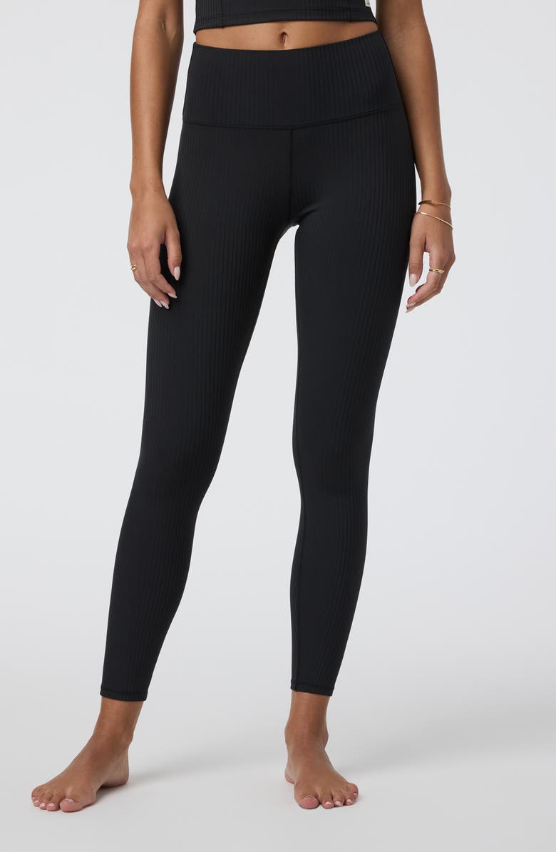 Vuori Inversion Rib Leggings, Main, color, Black