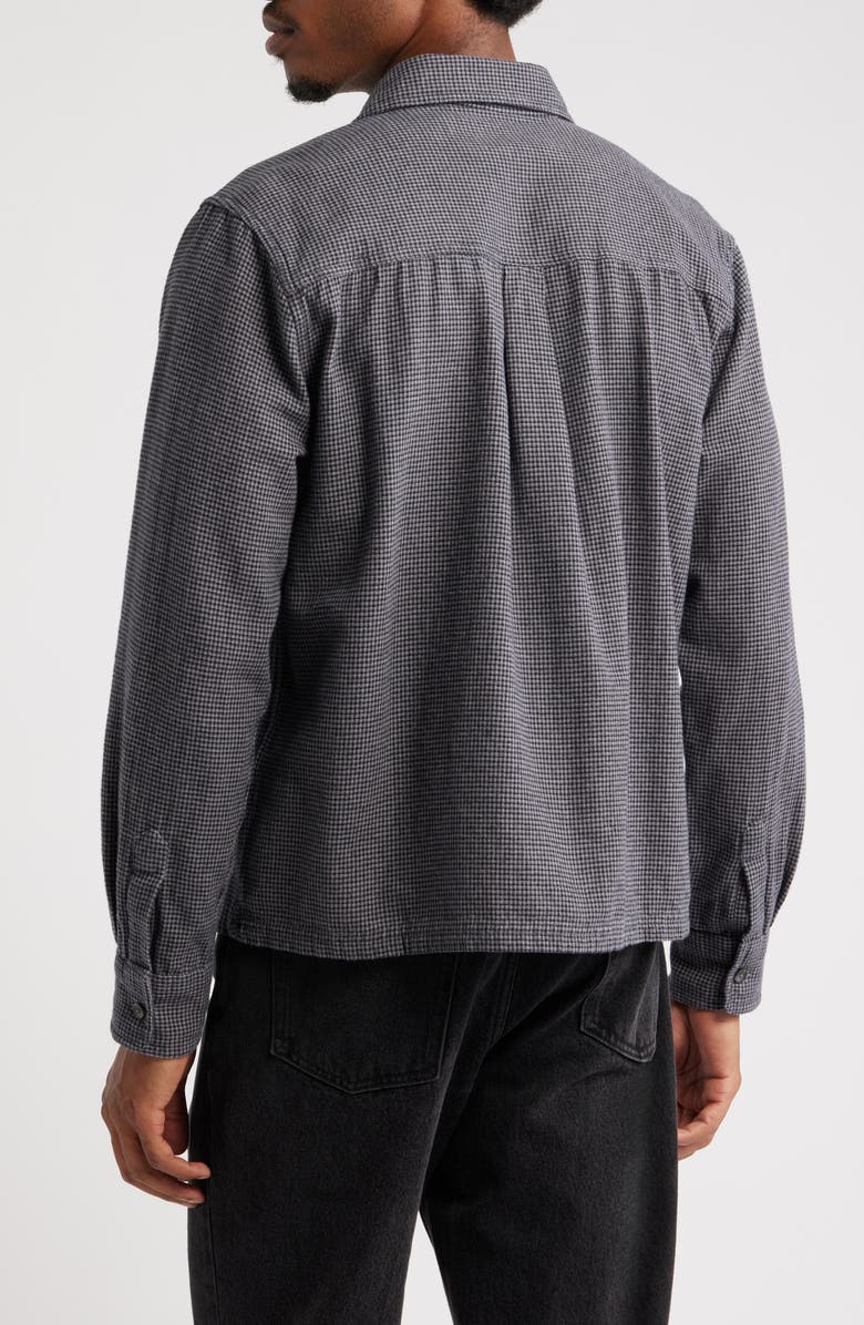 BDG Urban Outfitters Houndstooth Button-Up Shirt, Alternate, color, Grey Check