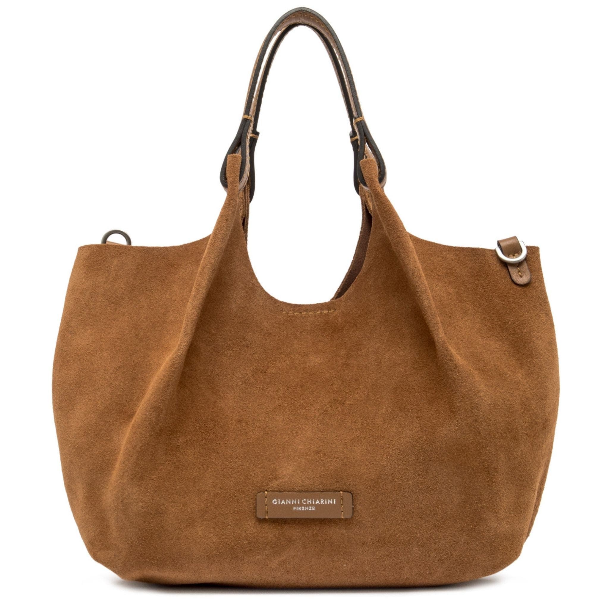 Dua Leather Mini Hobo Bag, Alternate, color, caramel