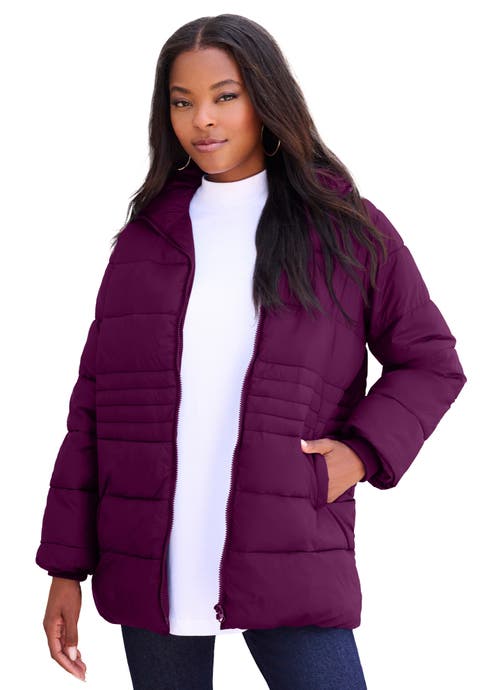 Plus Size Lightweight Quilted Jacket (Plus)
