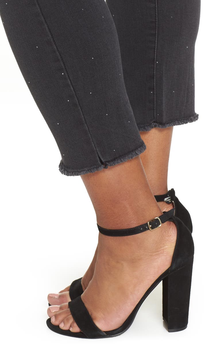 Wit & Wisdom Ab-Solution Embellished Ankle Jeans, Alternate, color, 