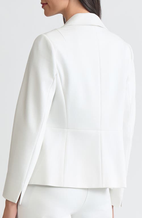 Kasper Waist Seam Blazer In White