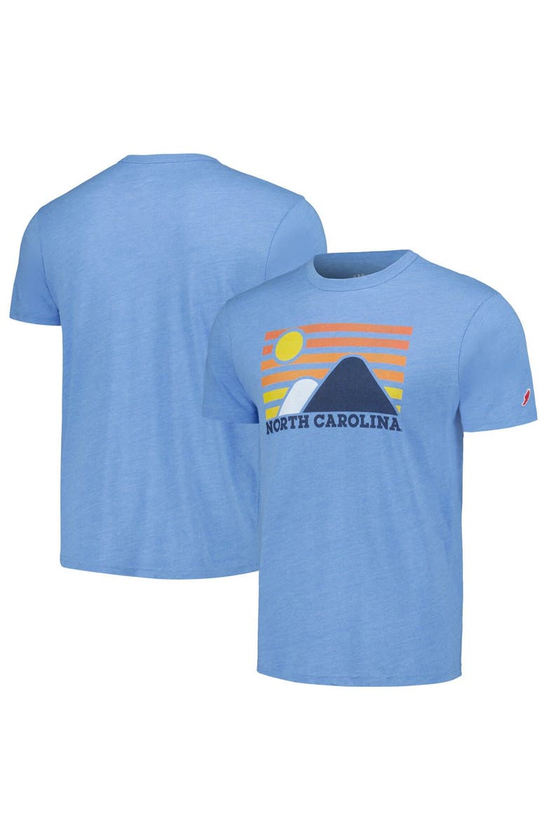 LEAGUE COLLEGIATE WEAR Men's League Collegiate Wear Carolina Blue North Carolina Tar Heels Hyper Local Victory Falls Tri-Blend T-Shirt, Main, color,