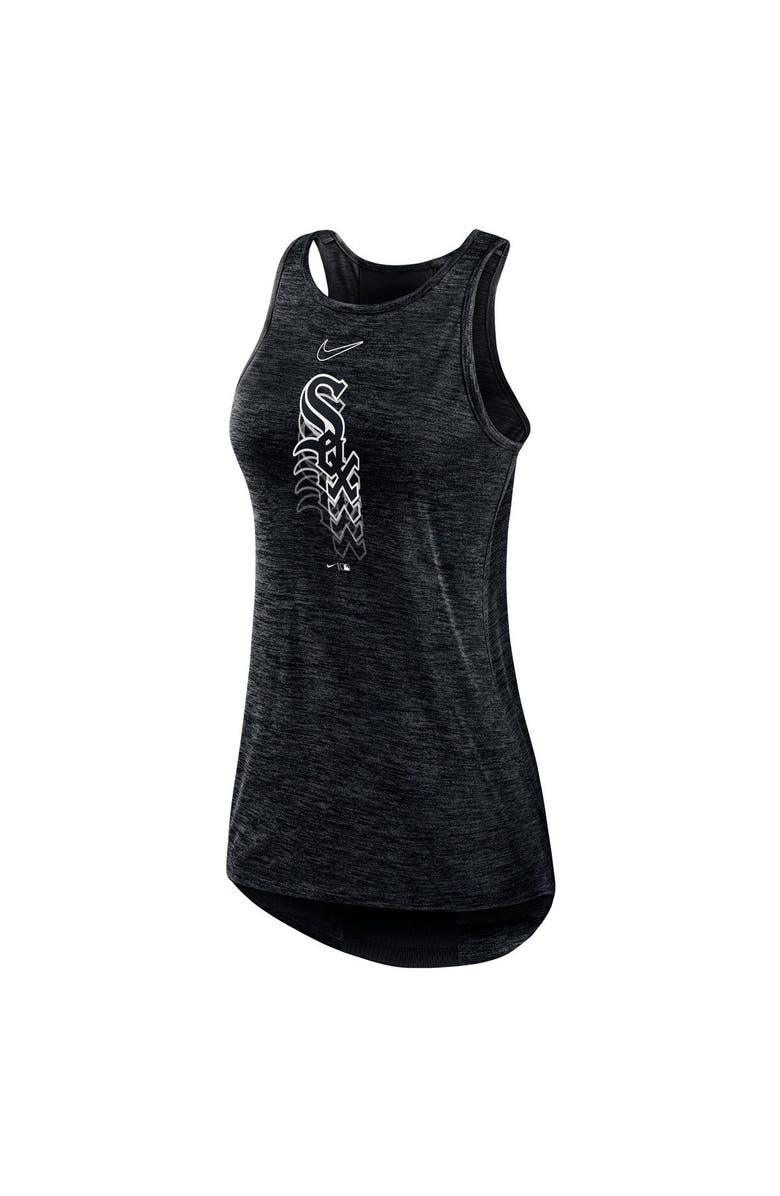 Nike Women's Nike Black Chicago White Sox Logo Fade High Neck Performance Tank Top, Alternate, color, Black