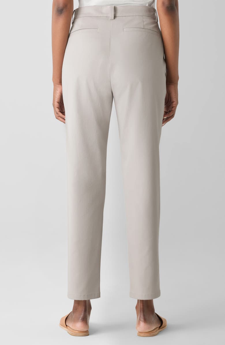 Eileen Fisher High Waist Ankle Tapered Pants, Alternate, color, Chalk
