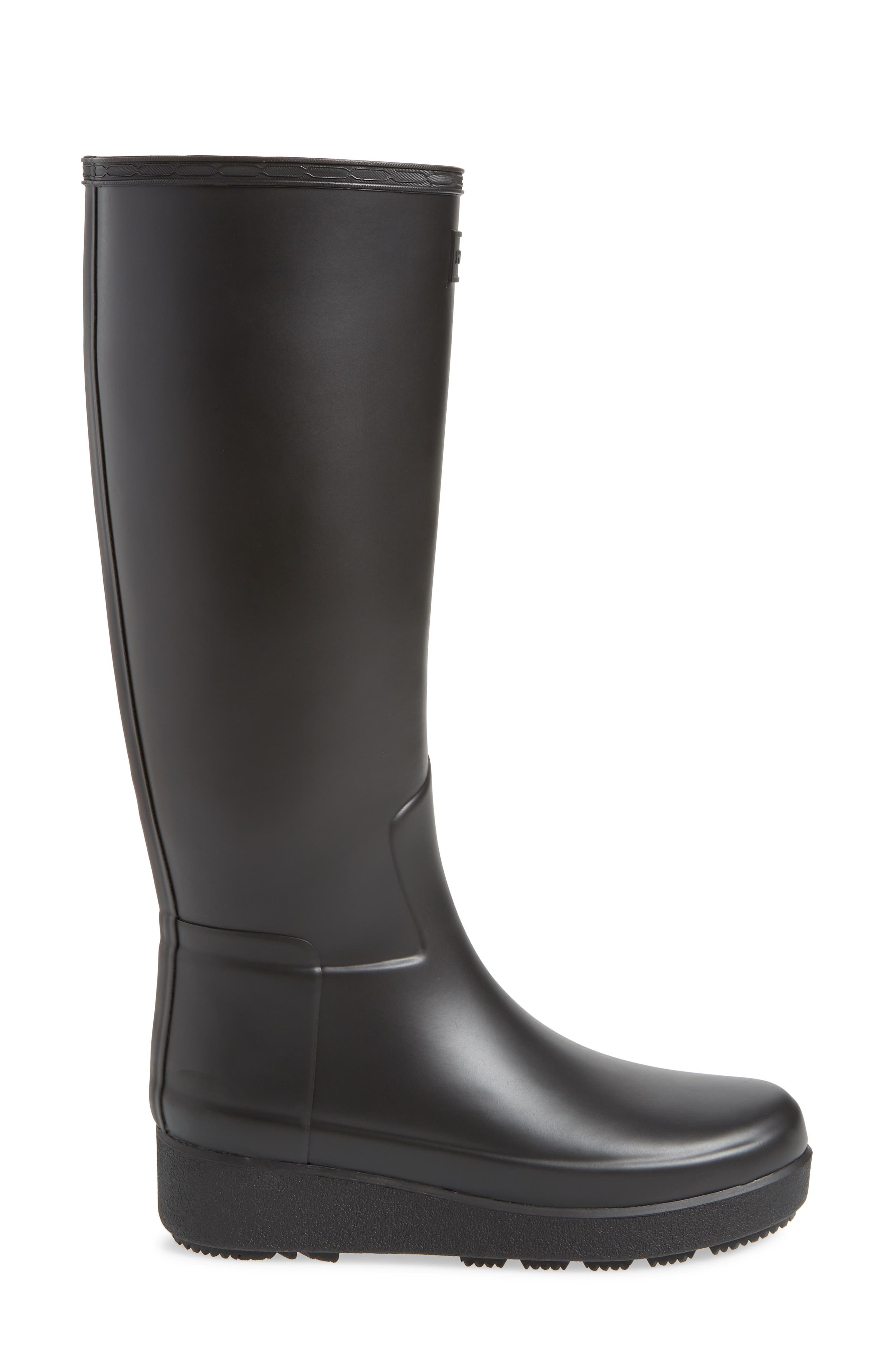 Hunter Refined Creeper Tall Rain Boot, Alternate, color, 