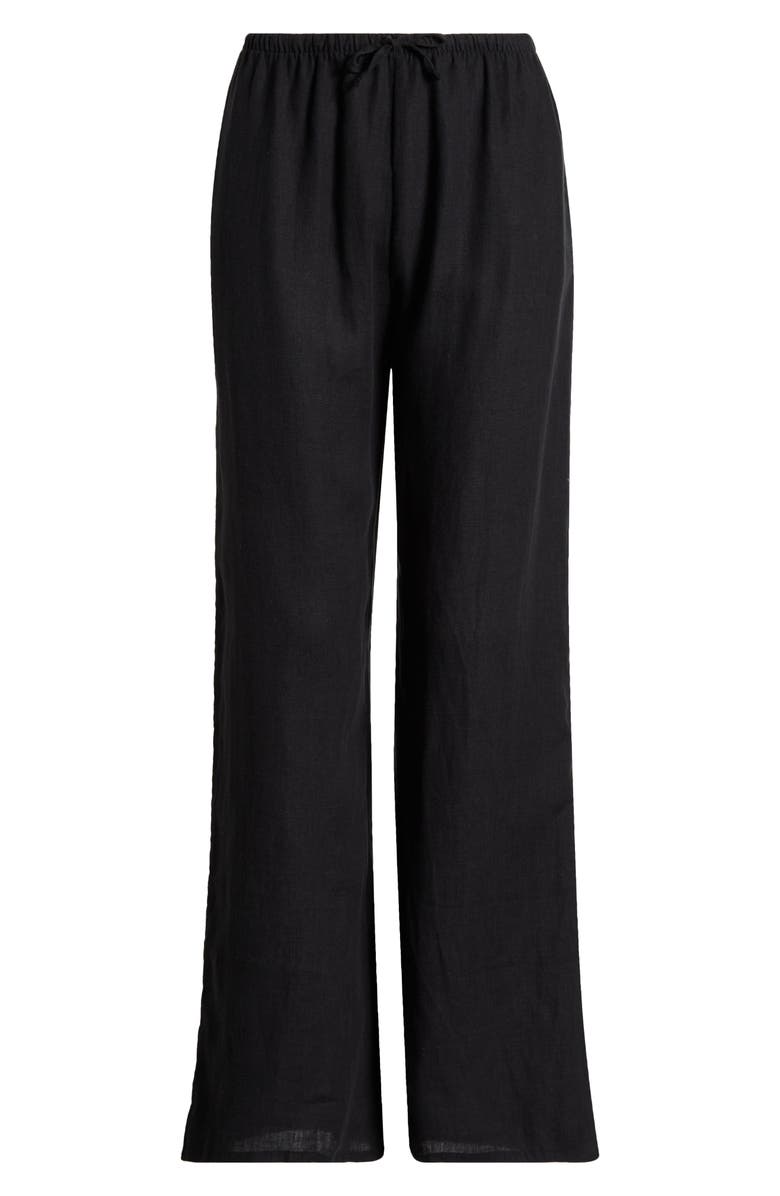 Desmond & Dempsey Linen Flare Pajama Pants, Alternate, color, 