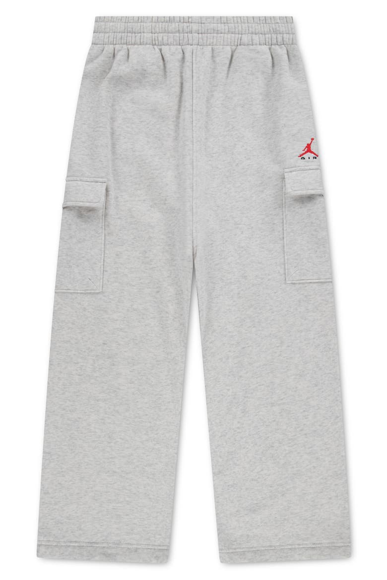 Kids' Brooklyn Fleece Cargo Pants, Main, color, NEUTRAL GREY HEATHER