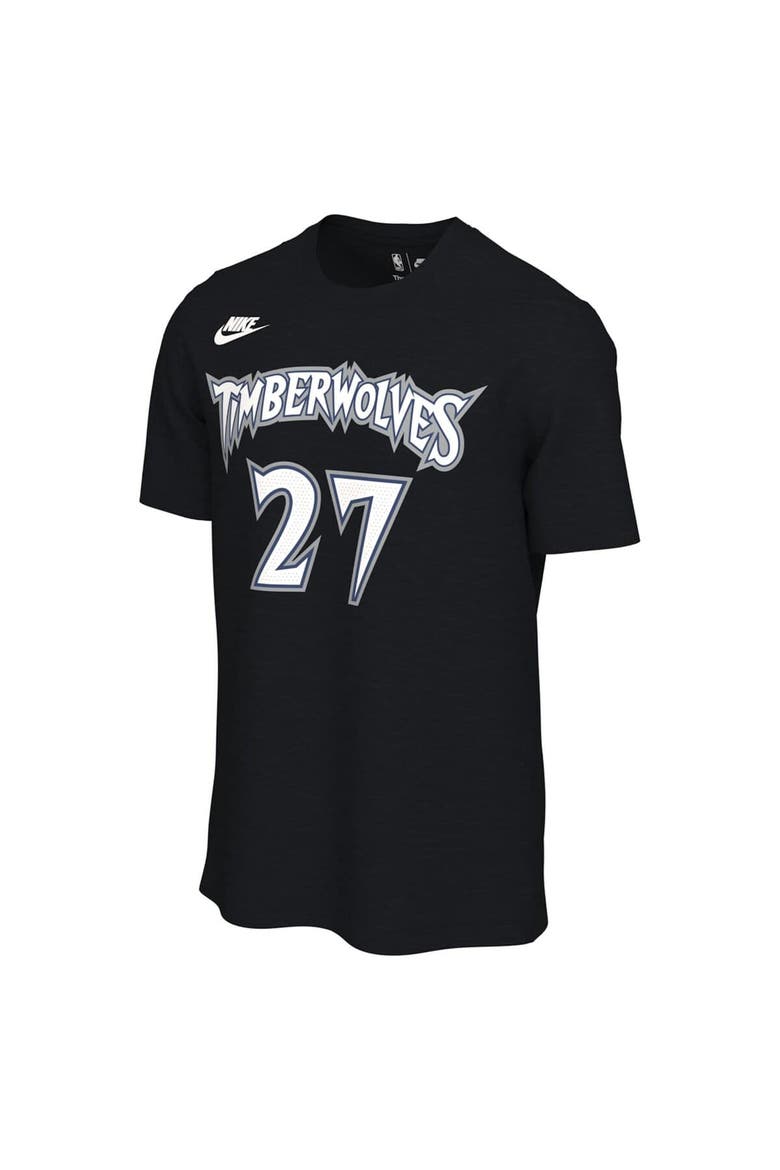 Unisex Nike Rudy Gobert Black Minnesota Timberwolves Name & Number T-Shirt - Classic Edition, Alternate, color, Black