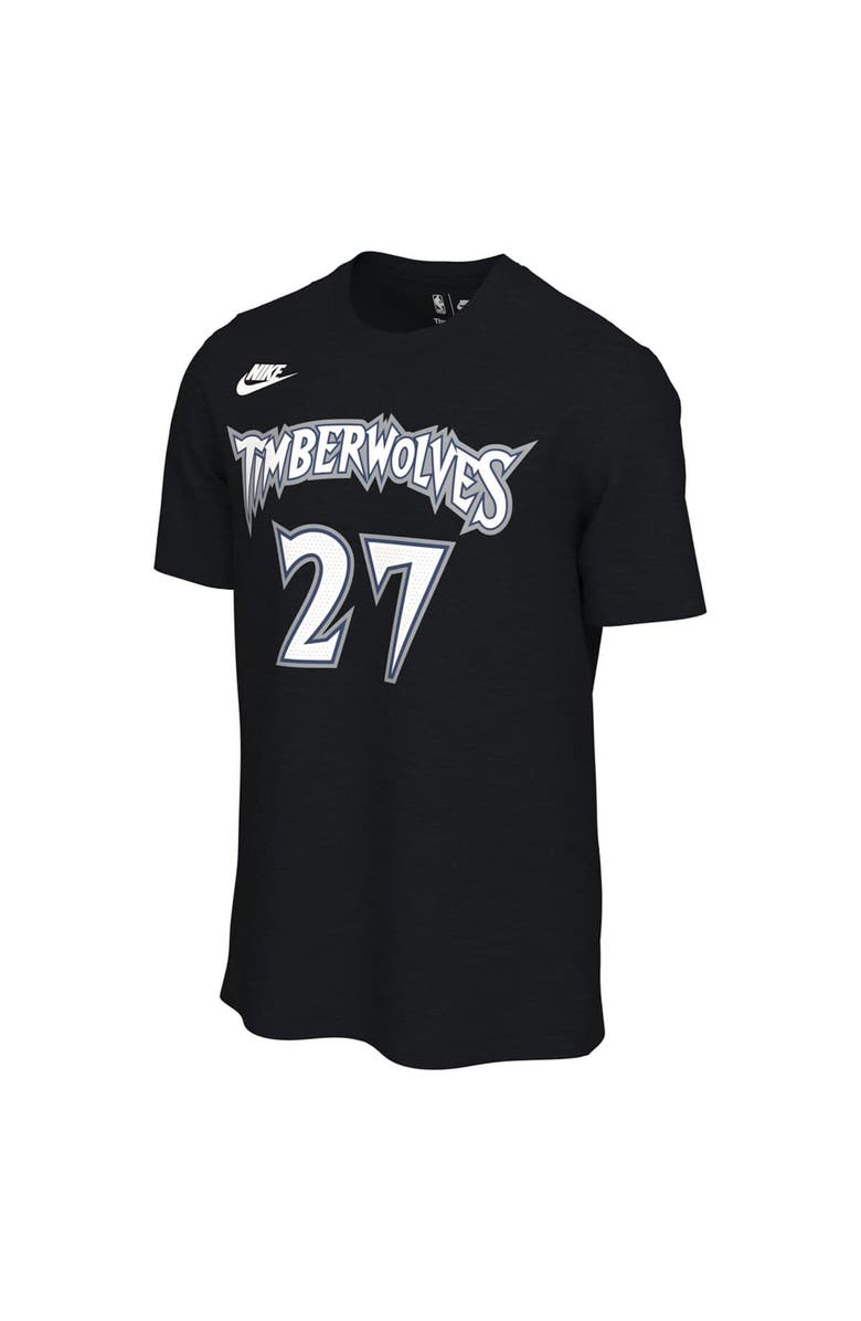 Nike Unisex Nike Rudy Gobert Black Minnesota Timberwolves Name & Number T-Shirt - Classic Edition, Alternate, color, Black