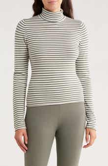 Splendid x Cella Jane Stripe Layering Turtleneck Sweater