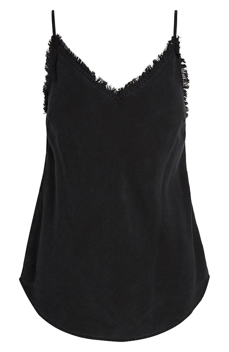 Bella Dahl Frayed Edge Camisole, Alternate, color, Vintage Black