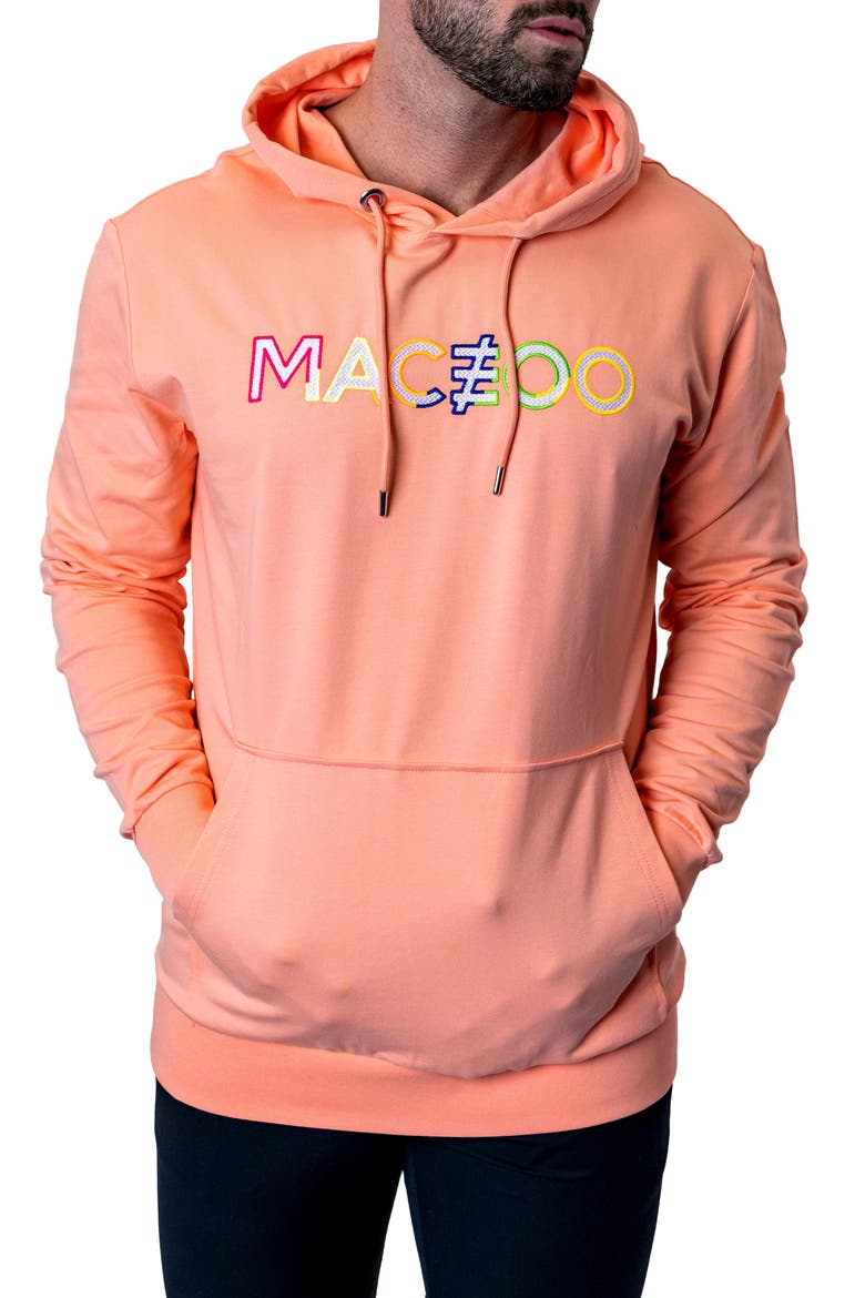 TrueColors Embroidered Logo Hoodie, Alternate, color, PINK