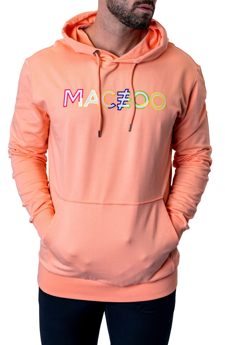 Maceoo TrueColors Embroidered Logo Hoodie, Alternate, color, Pink