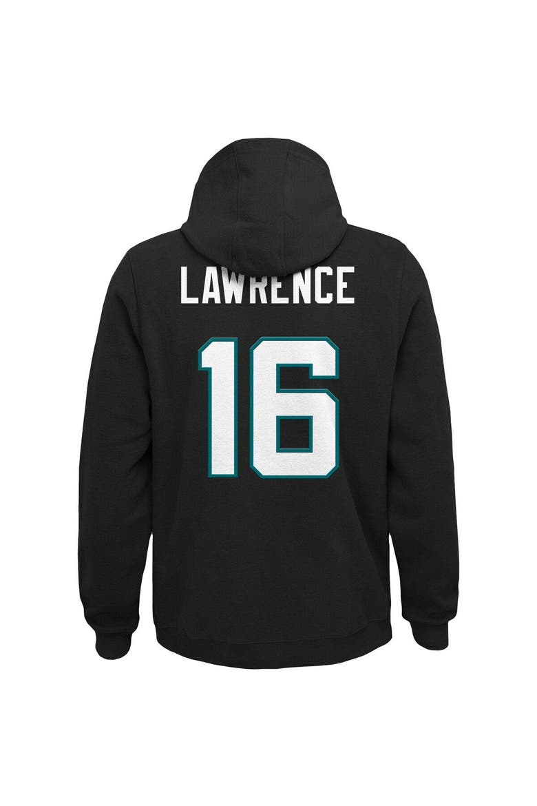 Youth Trevor Lawrence Black Jacksonville Jaguars Mainliner Player Name & Number Pullover Hoodie, Alternate, color, Black