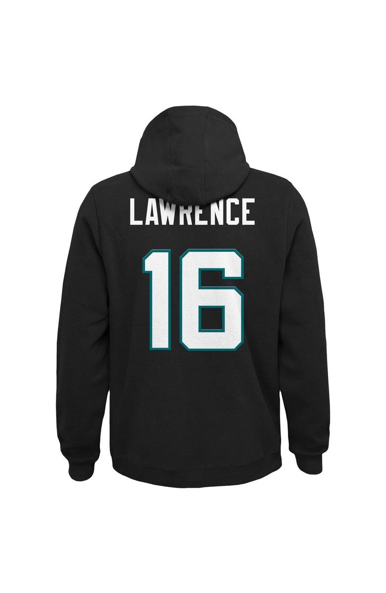 Outerstuff Youth Trevor Lawrence Black Jacksonville Jaguars Mainliner Player Name & Number Pullover Hoodie, Alternate, color, Black