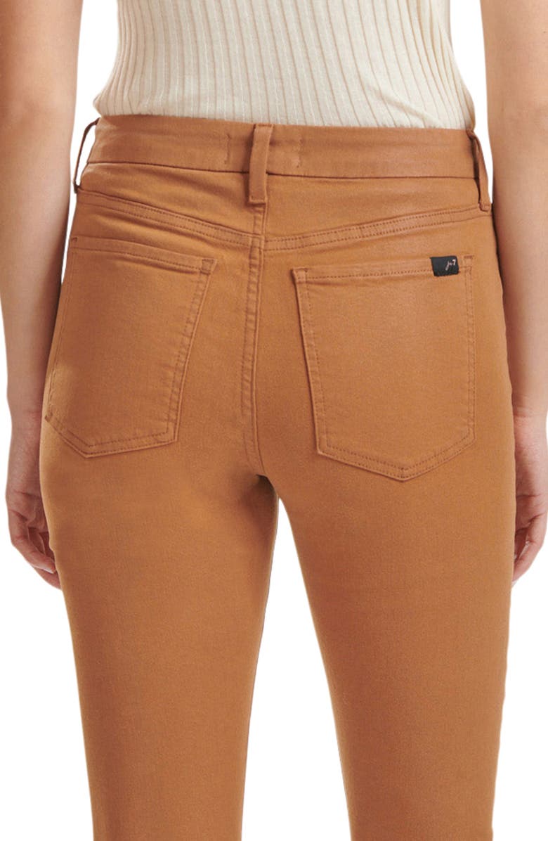 JEN7 by 7 For All Mankind Coated Ankle Skinny Jeans, Alternate, color,