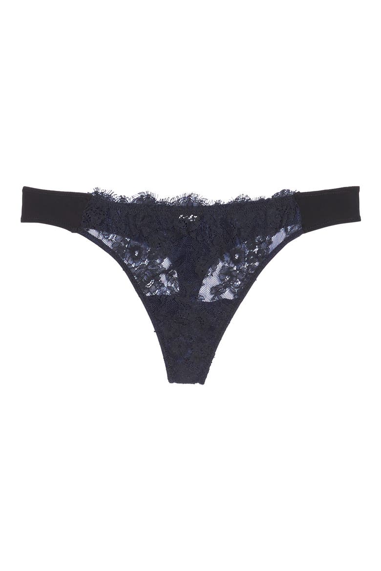 Entice Thong, Alternate, color, BLACK / MIDNIGHT