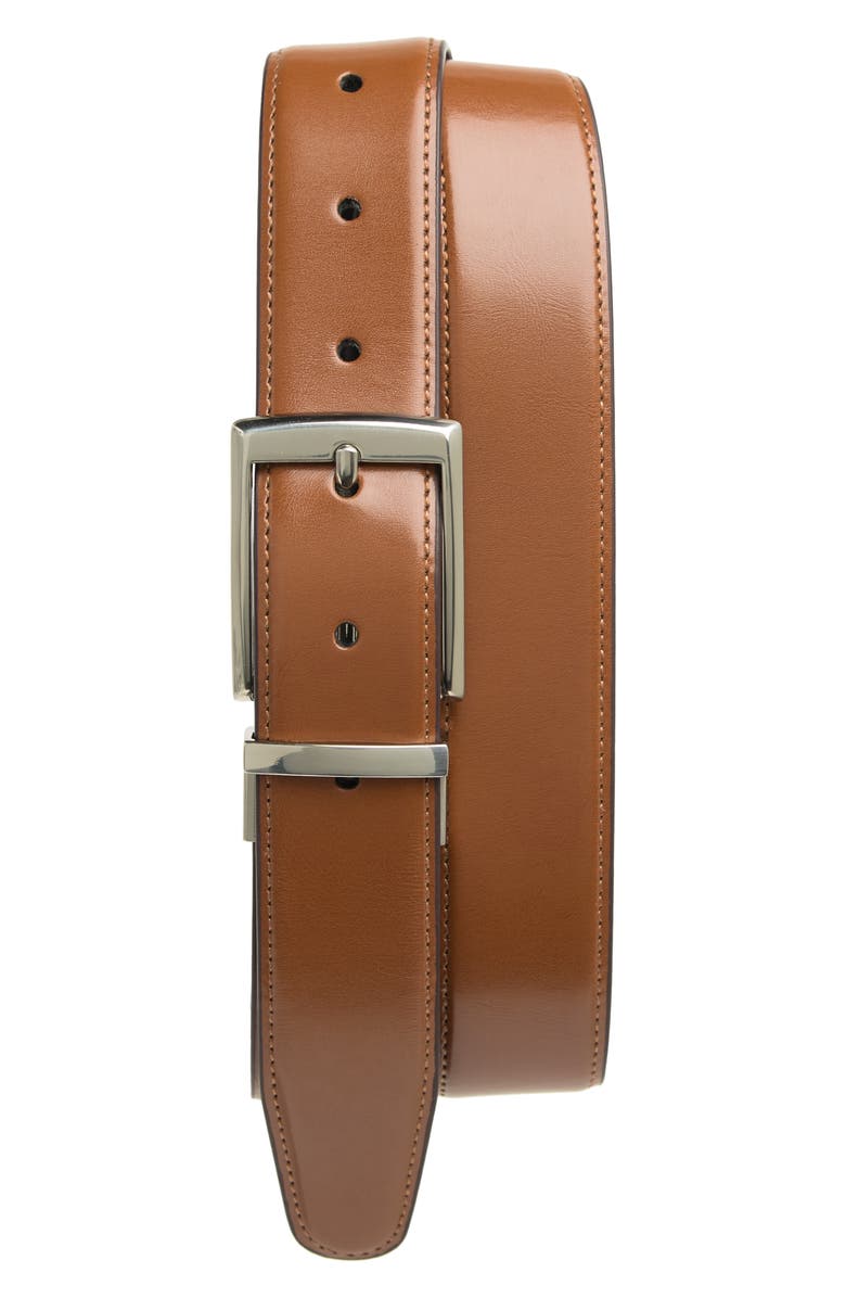 Original Penguin Amigo Reversible Leather Belt, Main, color, Lugg3
