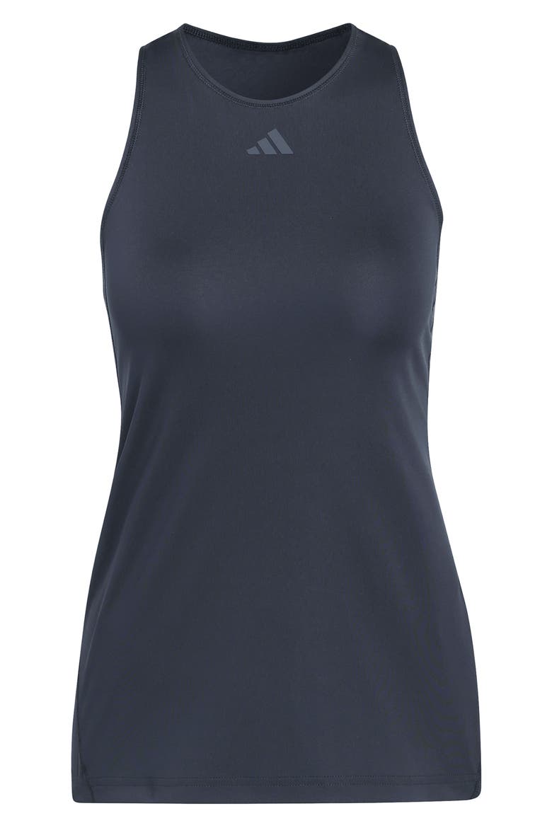 Club High Neck Racerback Tank, Alternate, color, BLACK