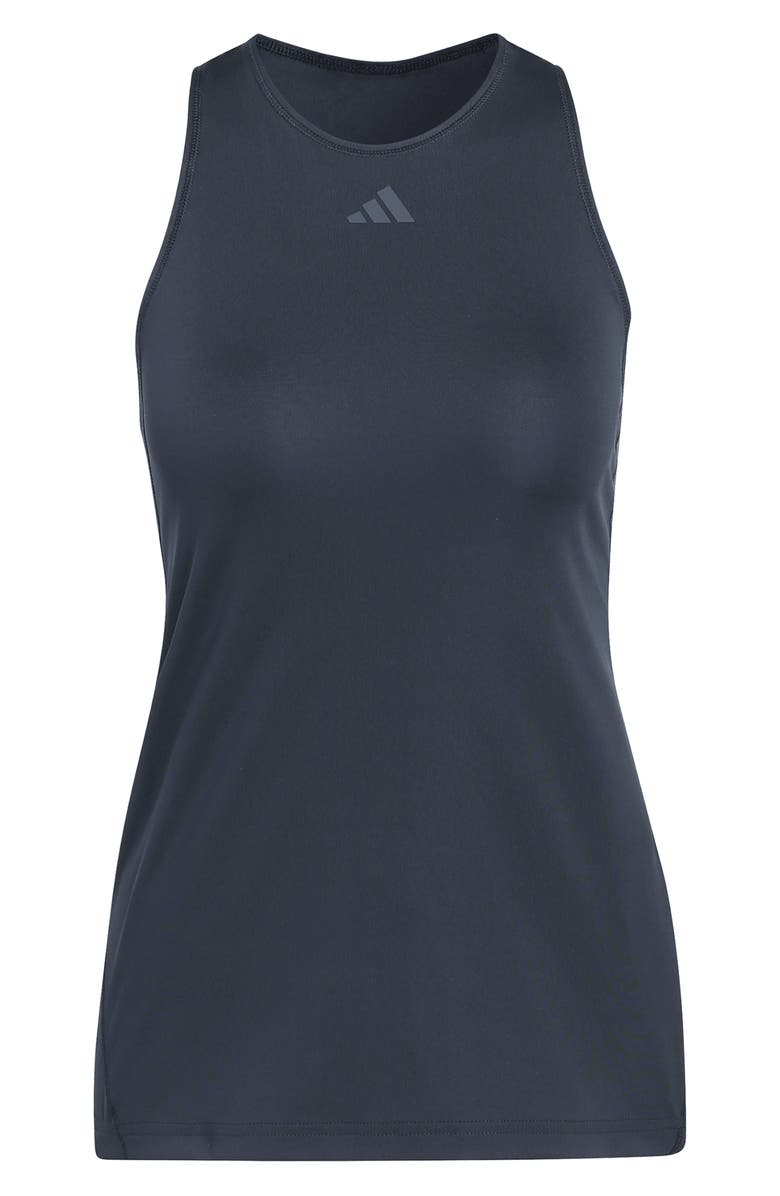 adidas Club High Neck Racerback Tank, Alternate, color, Black