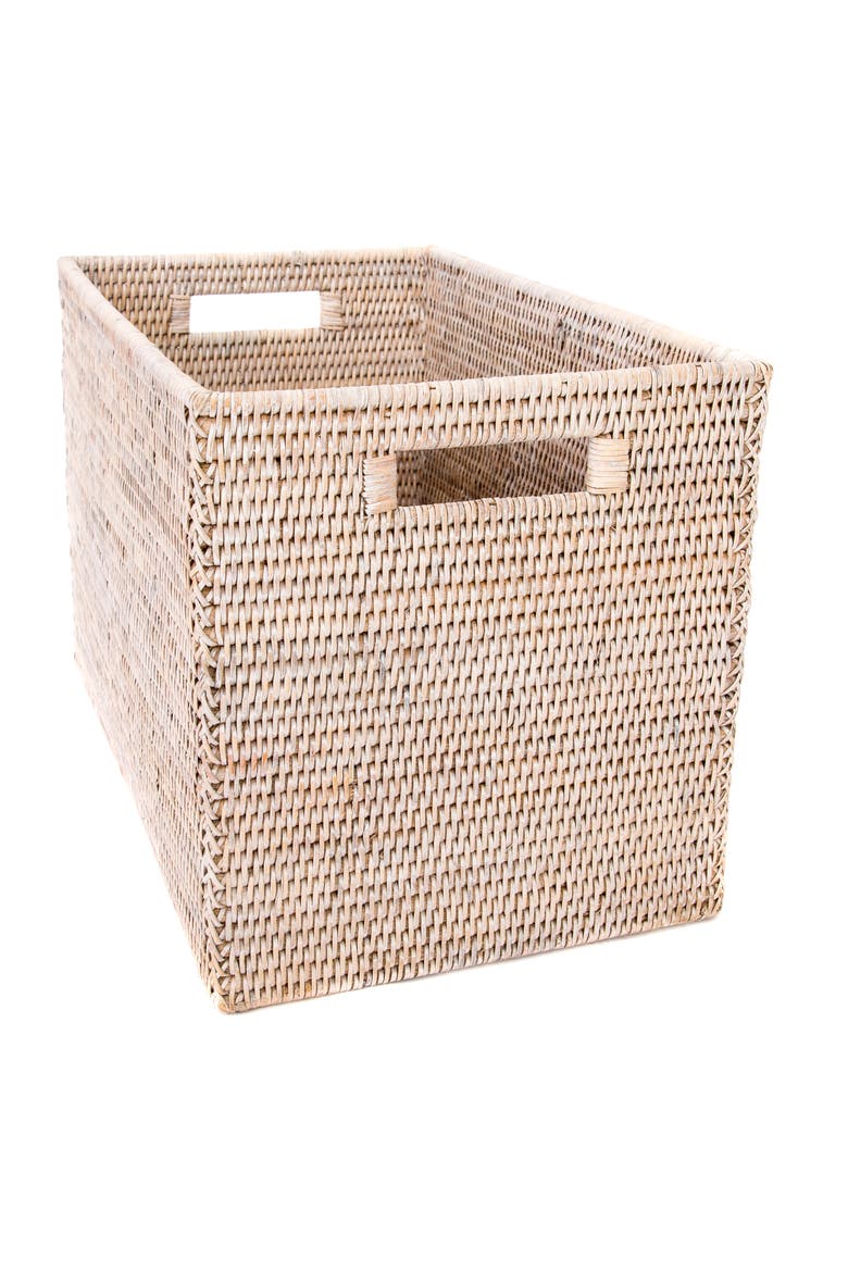 Artifacts Rattan Storage Box - Legal File, Main, color, White Wash