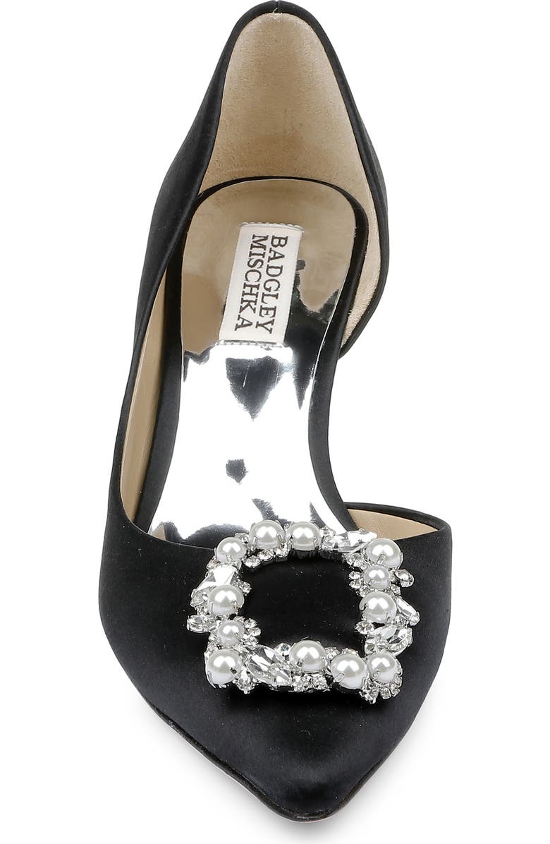 Badgley Mischka Collection Fabia Embellished Pointed Toe Pump, Alternate, color,