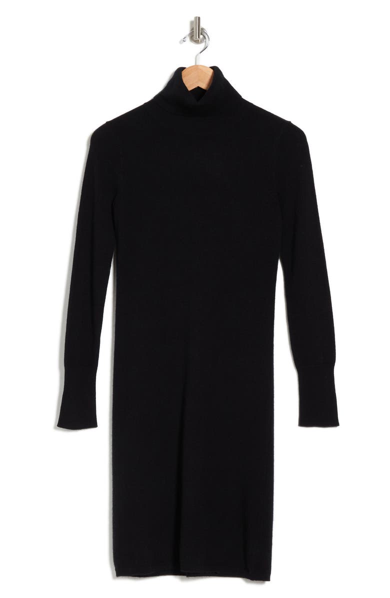 Sofia Cashmere Long Sleeve Cashmere Turtleneck Sweater Dress, Alternate, color, 