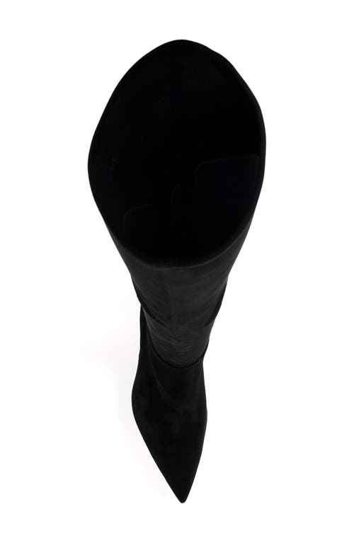 Dune London Superstar Over The Knee Boot In Blue