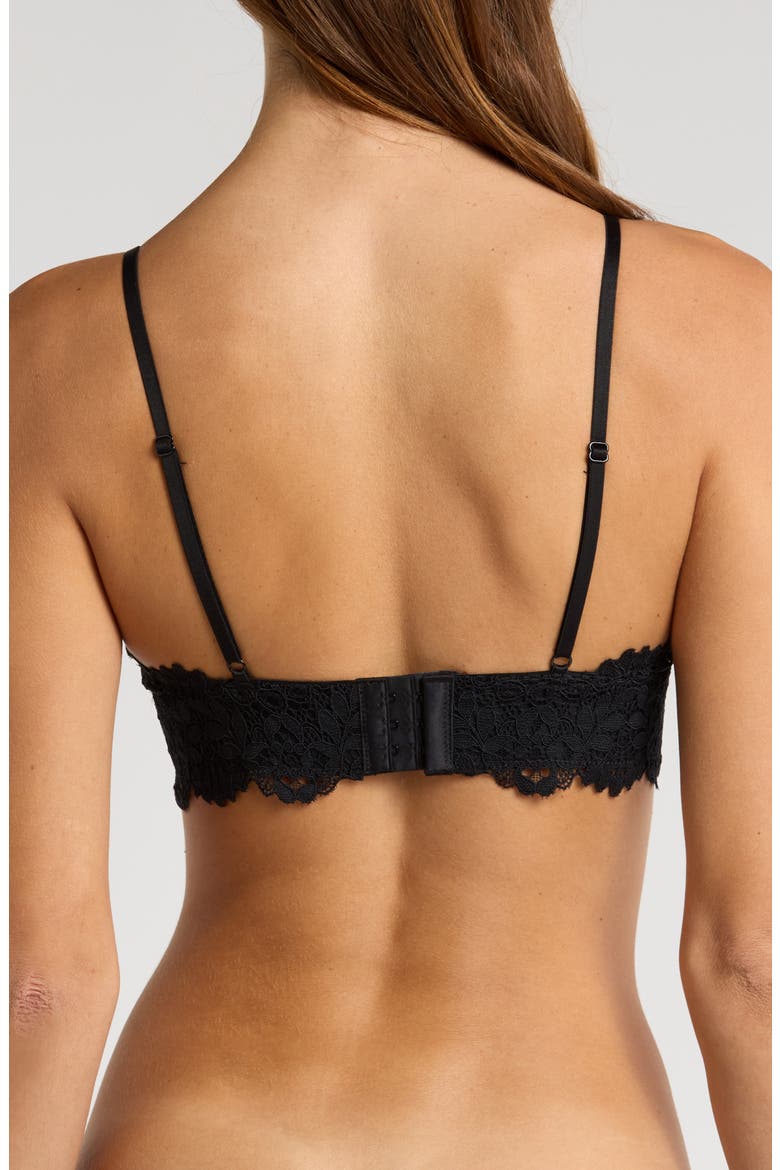 Success Triangle Bralette, Alternate, color, BLACK