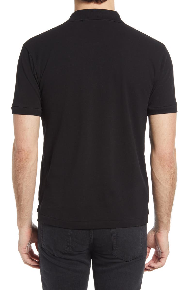 Comme des Garçons PLAY Layered Hearts Short Sleeve Appliqué Polo, Alternate, color,