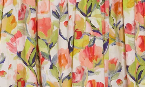 Stitchdrop Springwater Print Sleeveless Dress In Coral