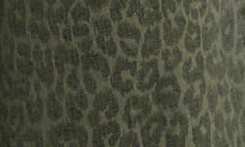 Wash Lab Denim Animal Print Straight Leg Jeans In Green