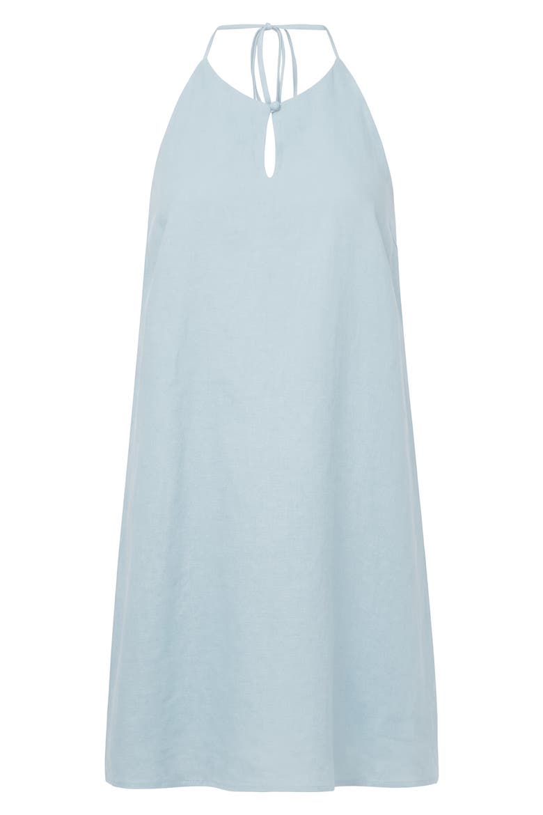 Keyhole Cover-Up Halter Dress, Main, color, LIGHT SKY