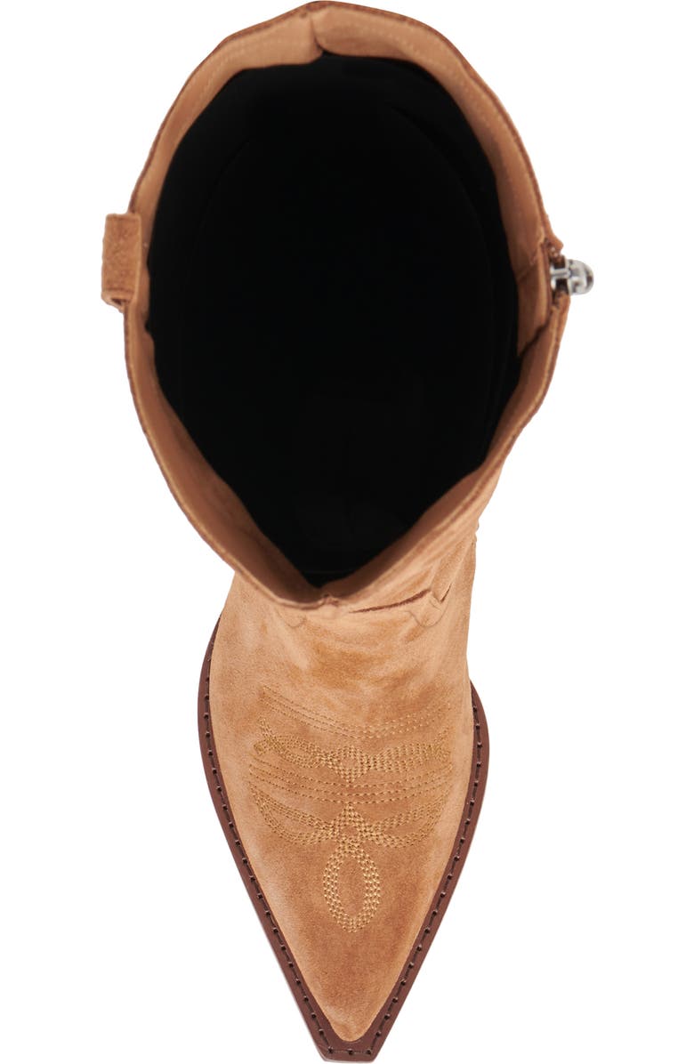 Dolce Vita Ryatt Clip Toe Western Boot, Alternate, color, Pecan Suede