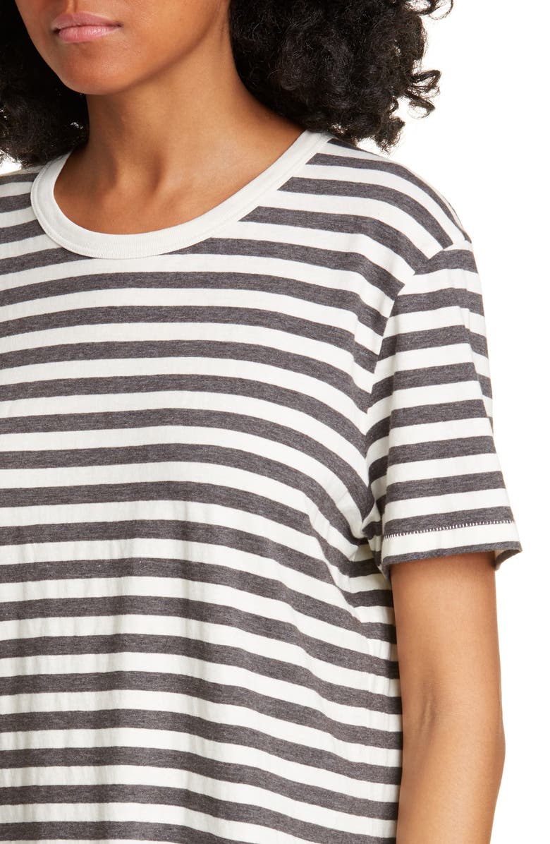 Jenni Kayne Stripe Cotton Blend Boy Tee, Alternate, color, 
