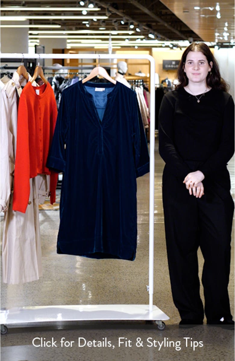 Nokolo Velvet Shift Dress, sales video thumbnail