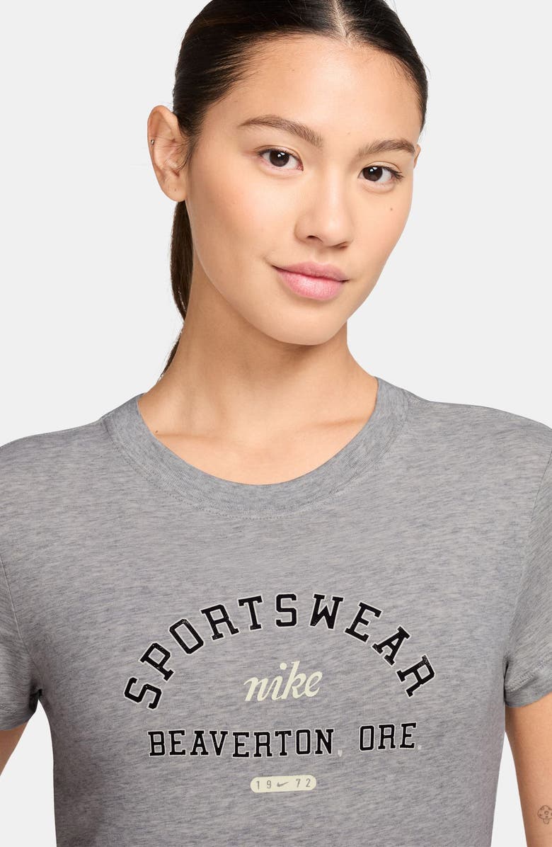 Nike Sportswear Phoenix Slim Fit T-Shirt, Alternate, color, Grey Heather